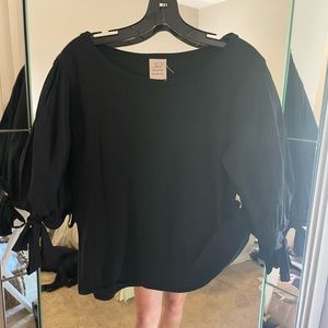 Cinq a sept with balloon cotton sleeve